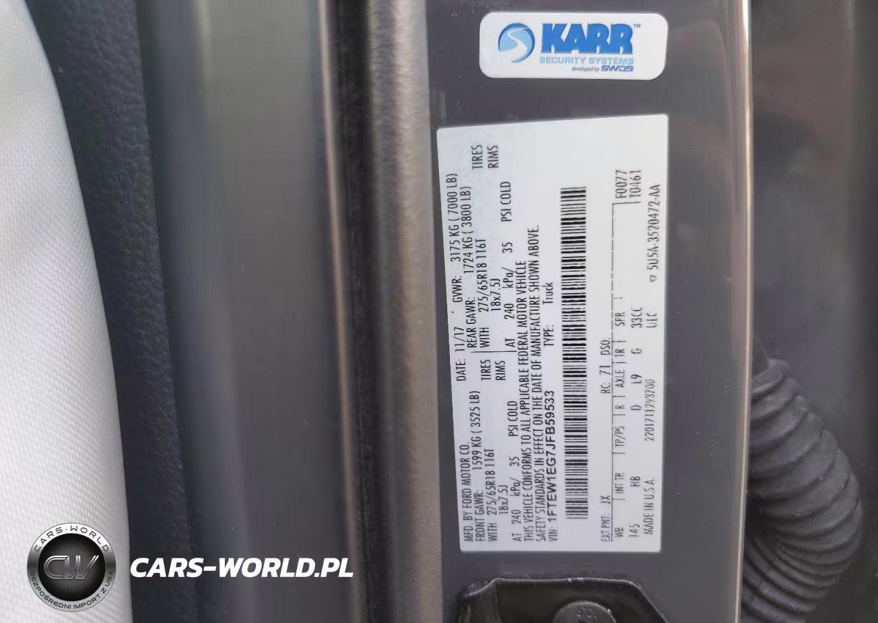 2018 Ford F150 Supercrew VIN:1FTEW1EG7JFB59533 - 12