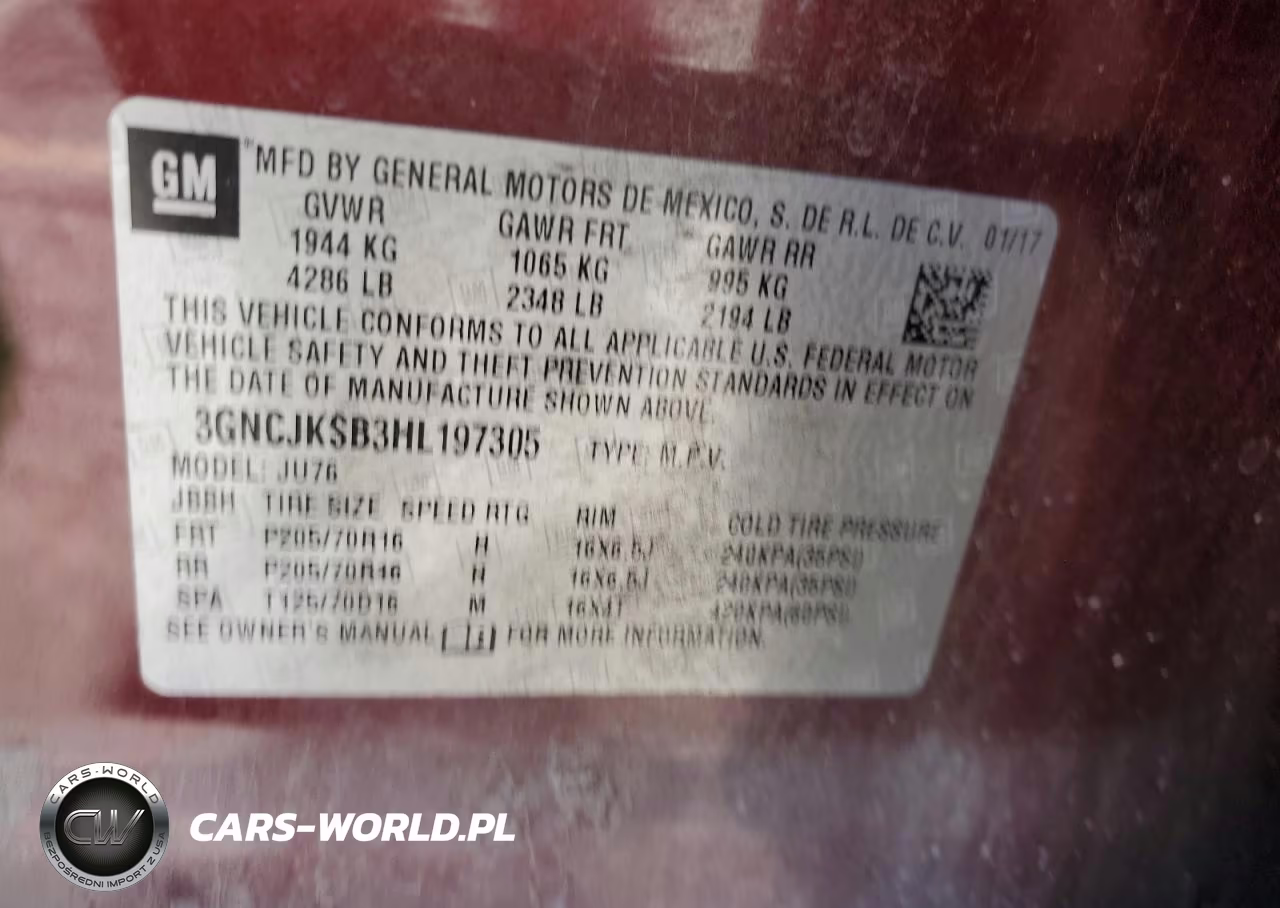 2017 Chevrolet Trax Ls VIN:3GNCJKSB3HL197305 - 14