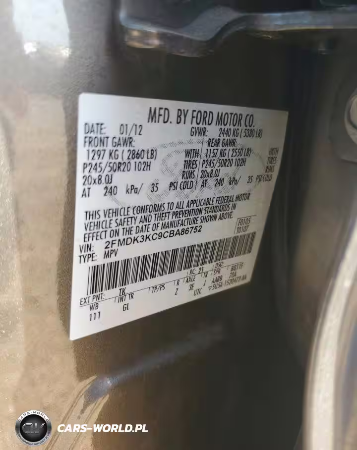2012 Ford Edge Limited VIN:2FMDK3KC9CBA86752 - 13