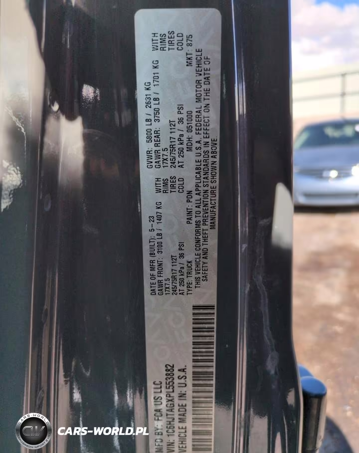 2023 Jeep Gladiator Sport VIN:1C6HJTAGXPL553882 - 13