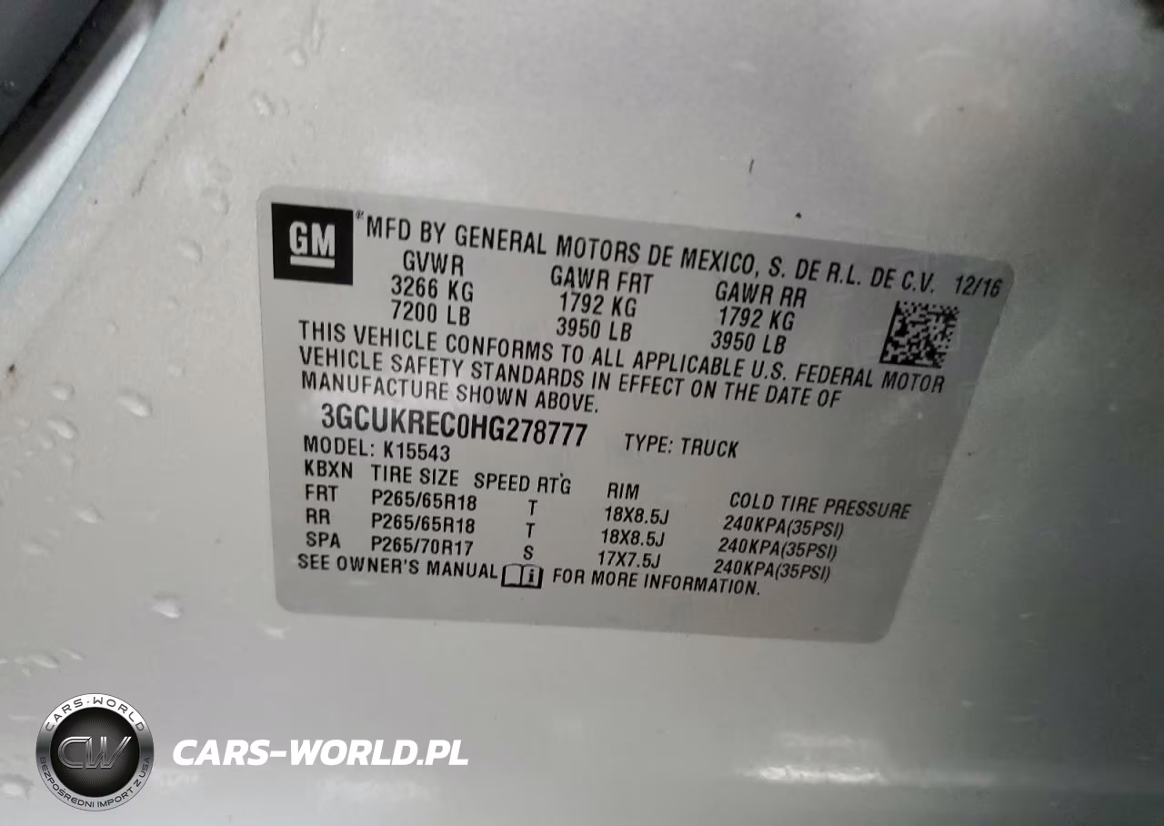 2017 Chevrolet Silverado K1500 Lt VIN:3GCUKREC0HG278777 - 12