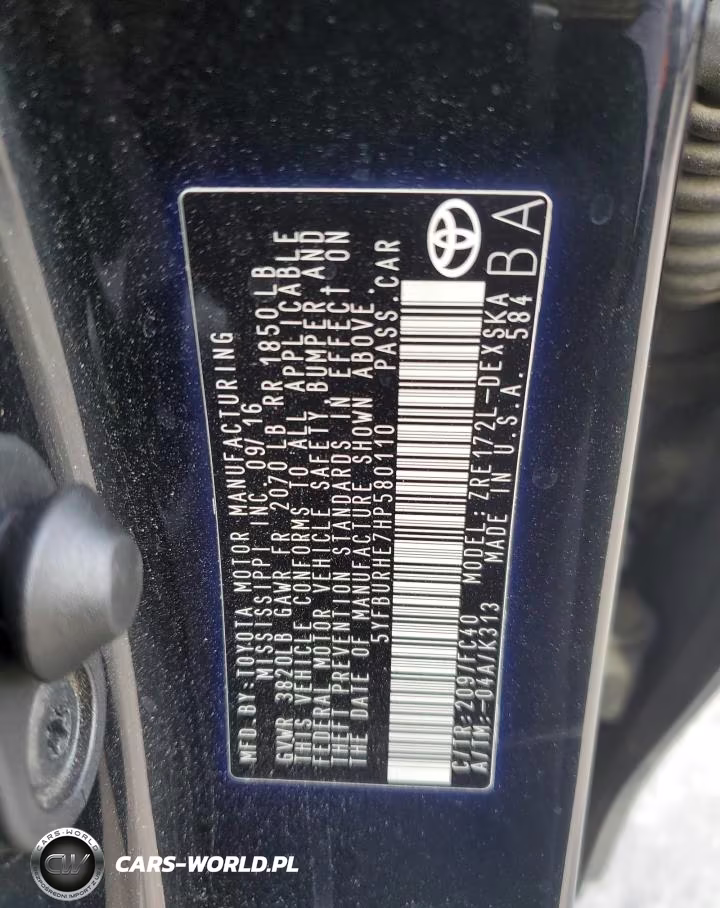 2017 Toyota Corolla L VIN:5YFBURHE7HP580110 - 13