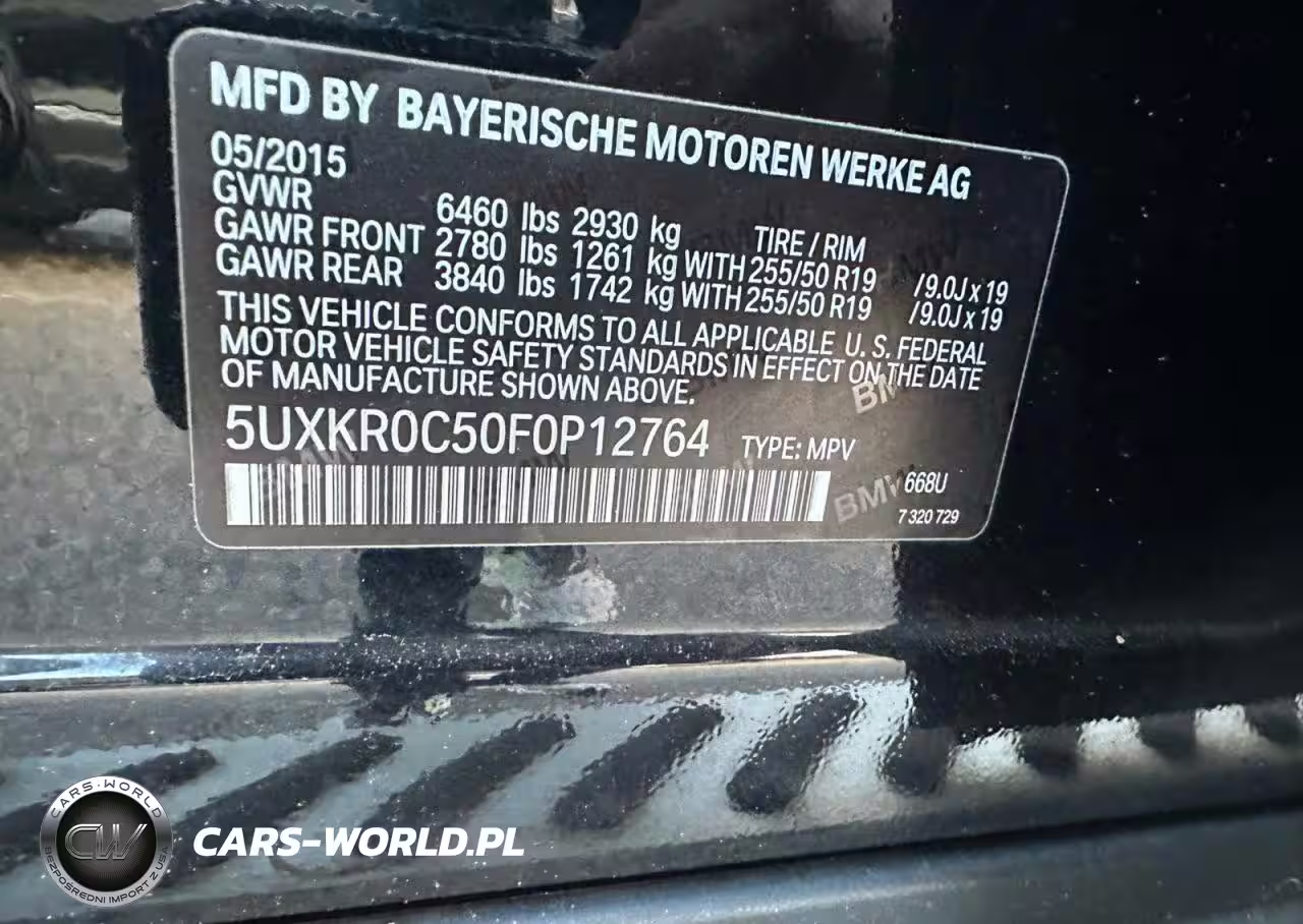 2015 BMW X5 xDrive35I VIN:5UXKR0C50F0P12764 - 10
