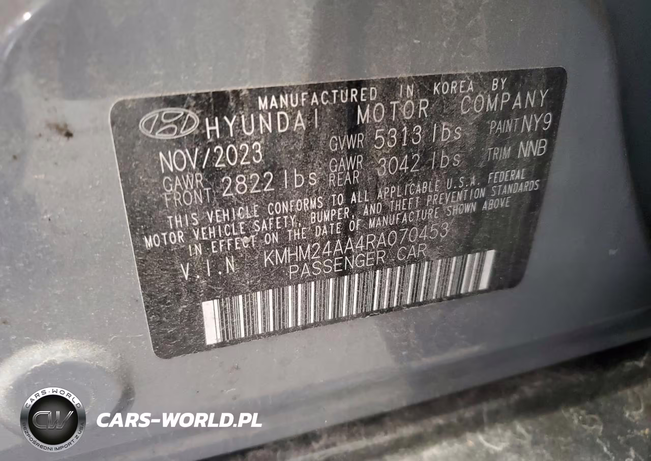 2024 Hyundai Ioniq 6 Se VIN:KMHM24AA4RA070453 - 13