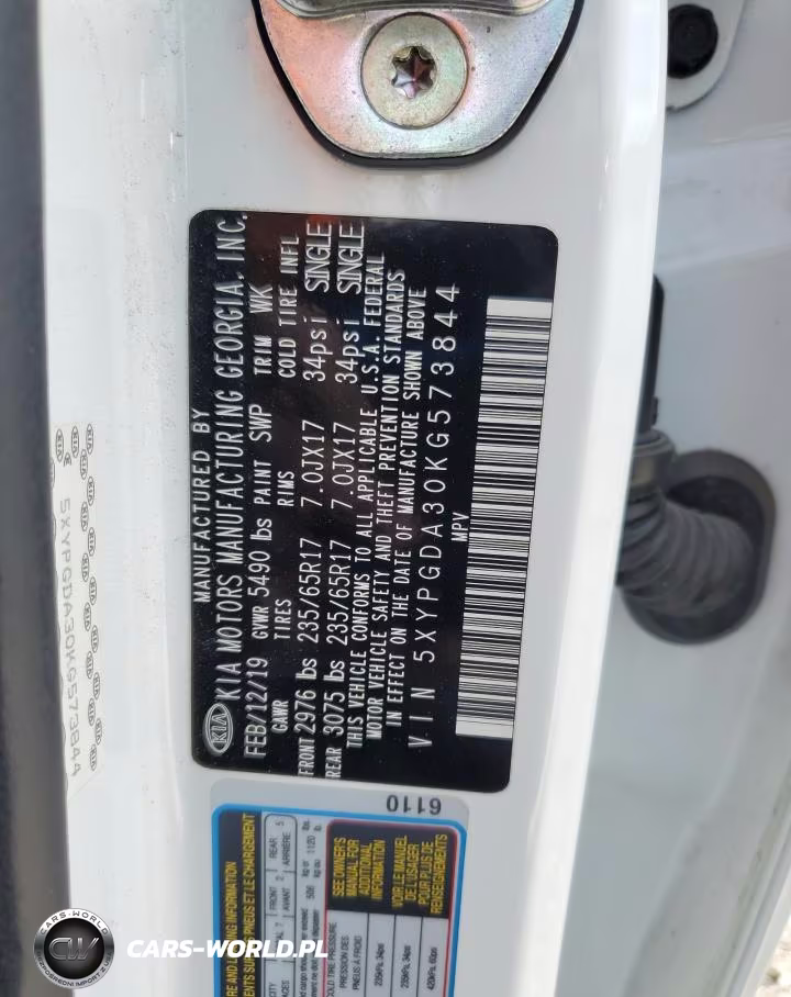 2019 Kia Sorento L VIN:5XYPGDA30KG573844 - 13
