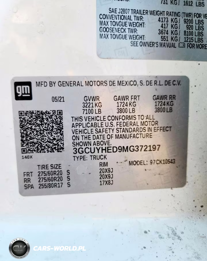 2021 Chevrolet Silverado K1500 High Country VIN:3GCUYHED9MG372197 - 13