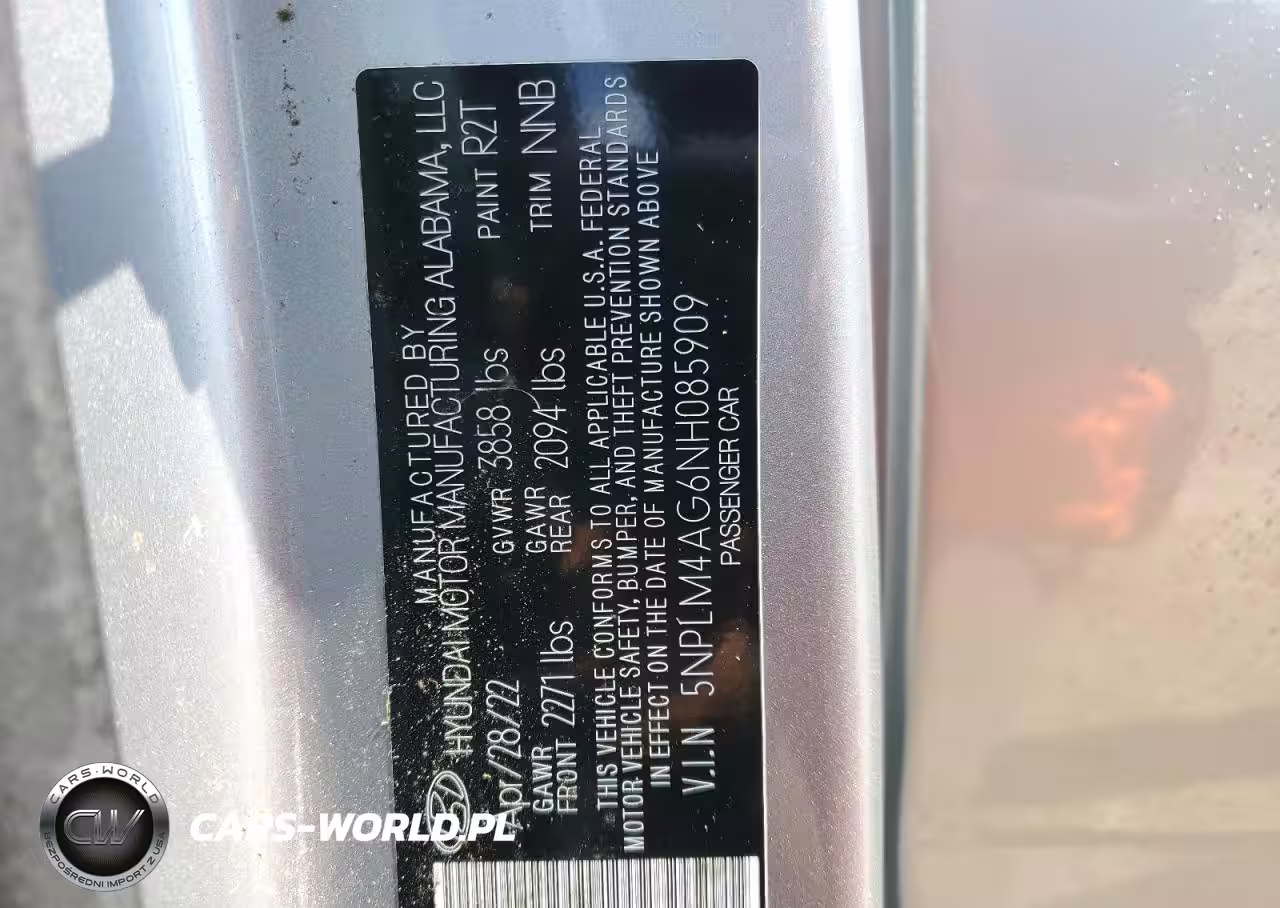 2022 Hyundai Elantra Sel VIN:5NPLM4AG6NH085909 - 12