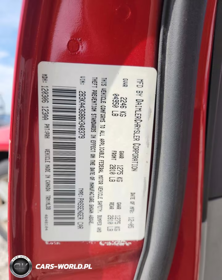2006 Dodge Charger Se VIN:2B3KA43G86H348379 - 12