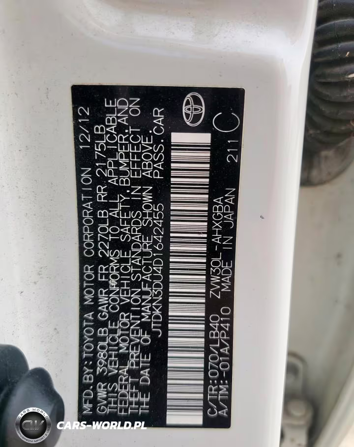 2013 Toyota Prius VIN:JTDKN3DU4D1642455 - 12