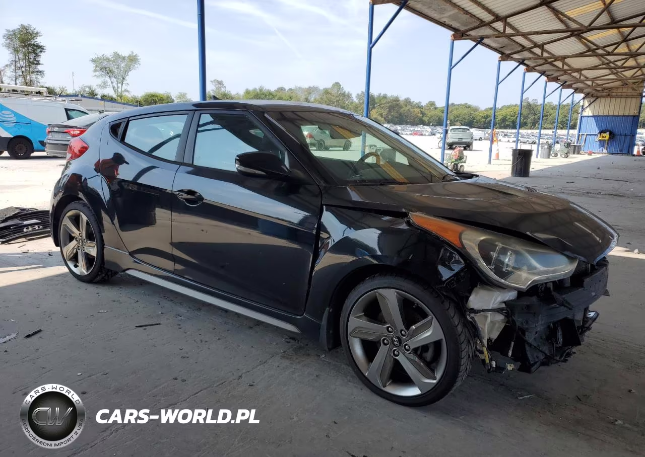 2013 Hyundai Veloster Turbo VIN:KMHTC6AE1DU176924 - 4