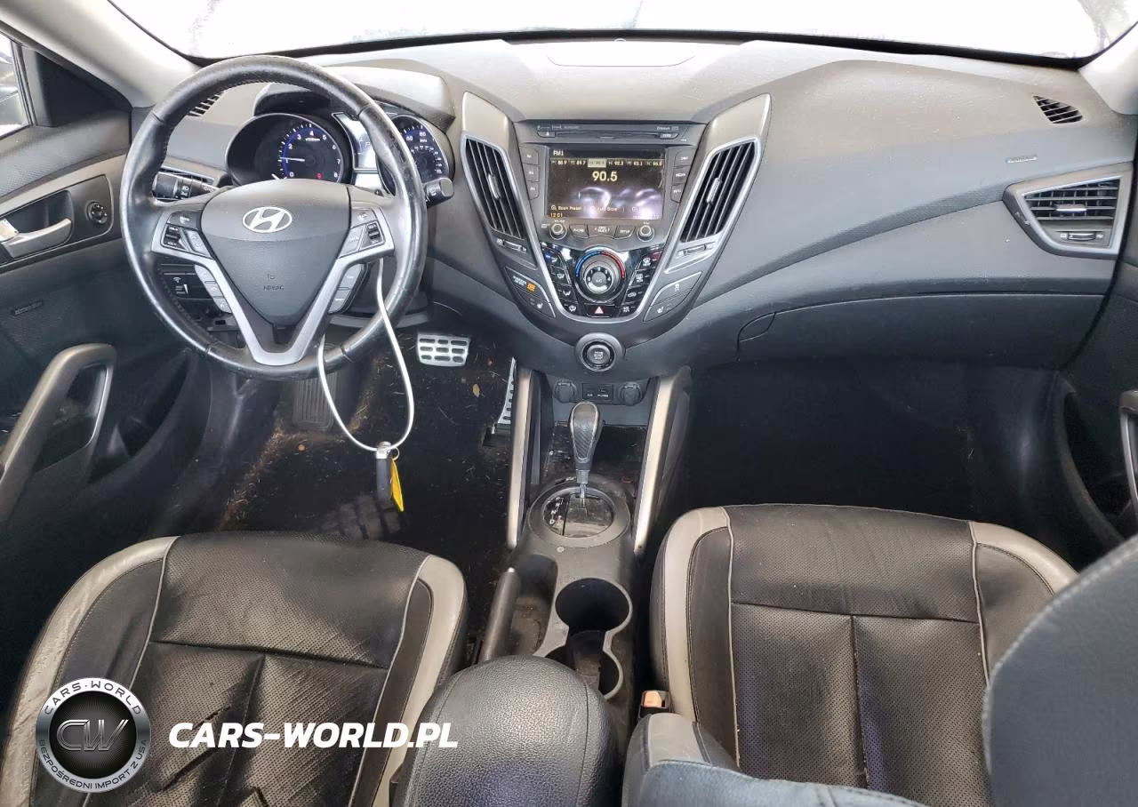 2013 Hyundai Veloster Turbo VIN:KMHTC6AE1DU176924 - 8