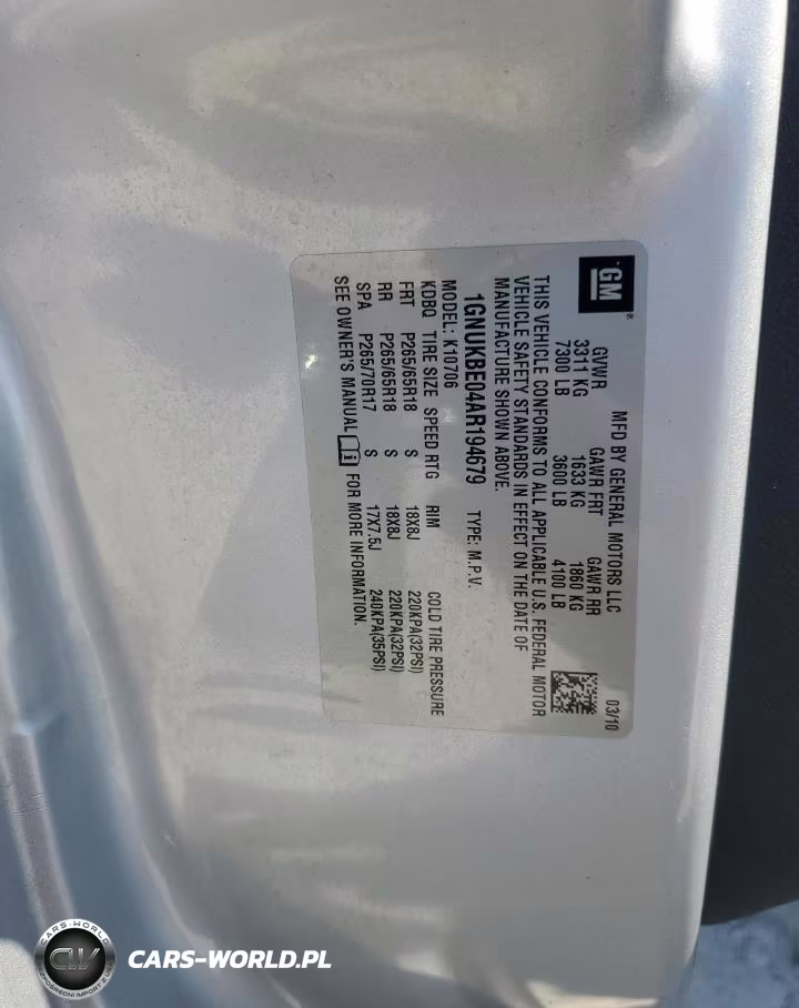2010 Chevrolet Tahoe K1500 Lt VIN:1GNUKBE04AR194679 - 14