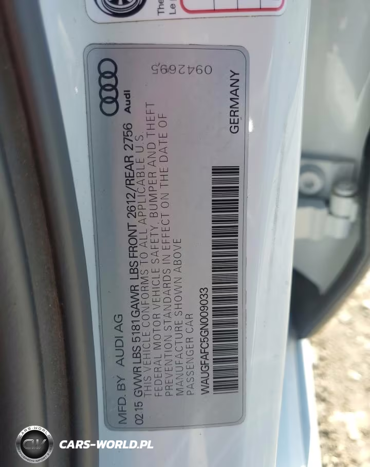 2016 Audi A6 Premium Plus VIN:WAUGFAFC5GN009033 - 12