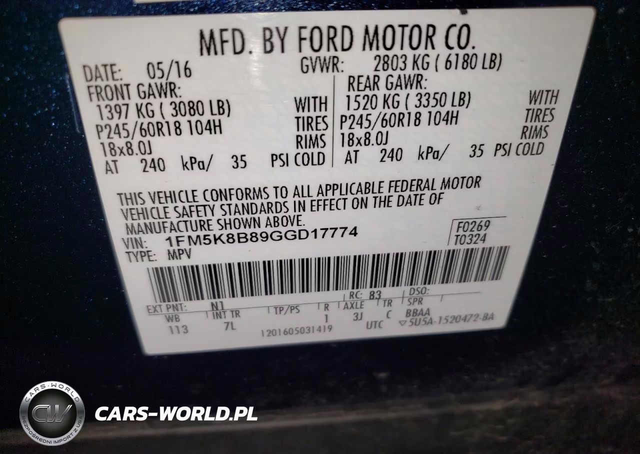 2016 Ford Explorer VIN:1FM5K8B89GGD17774 - 13
