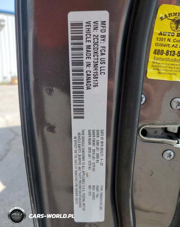 2022 Dodge Charger R-T VIN:2C3CDXCT3NH158176 - 13