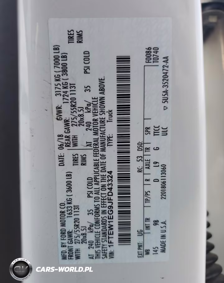 2018 Ford F150 Supercrew VIN:1FTEW1EG9JFD43324 - 13