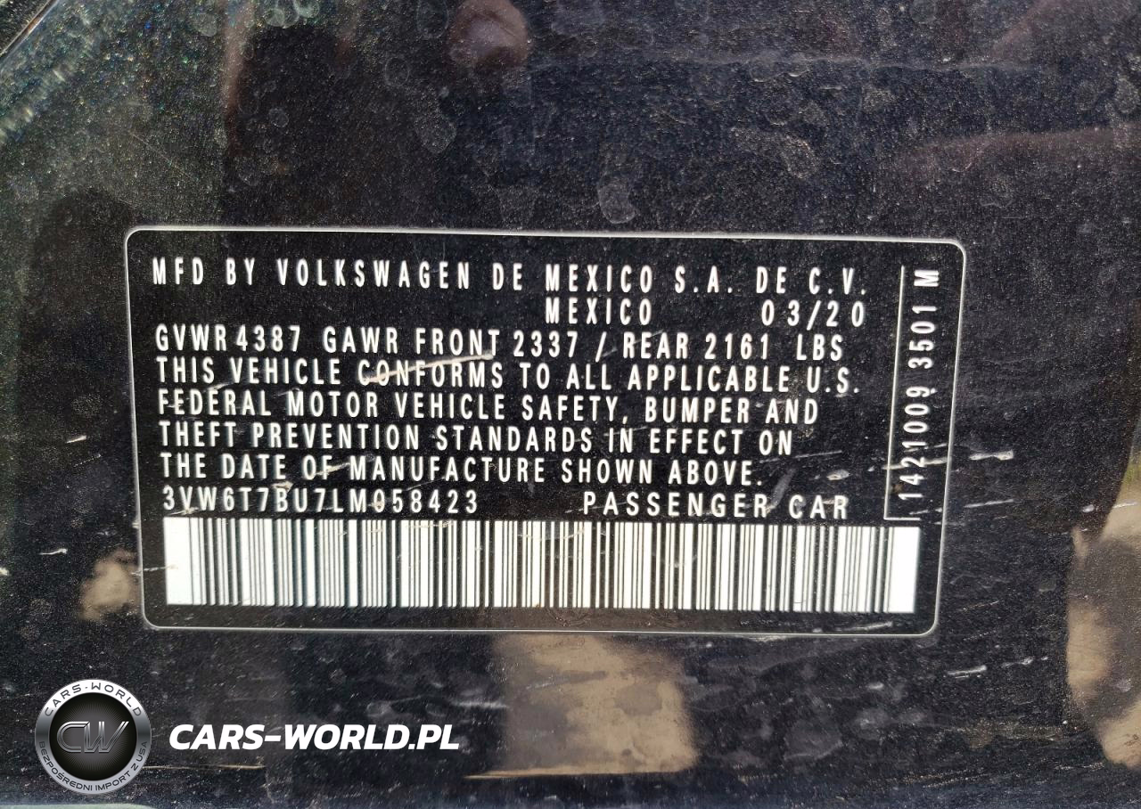 2020 Volkswagen Jetta Gli VIN:3VW6T7BU7LM058423 - 13