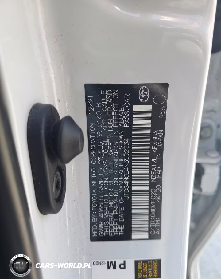 2022 Toyota Corolla Se VIN:JTDS4MCE4N3502334 - 12