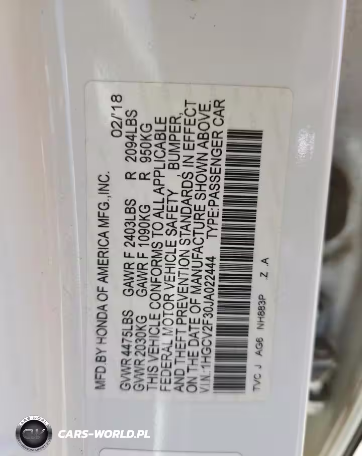 2018 Honda Accord Sport VIN:1HGCV2F30JA022444 - 12
