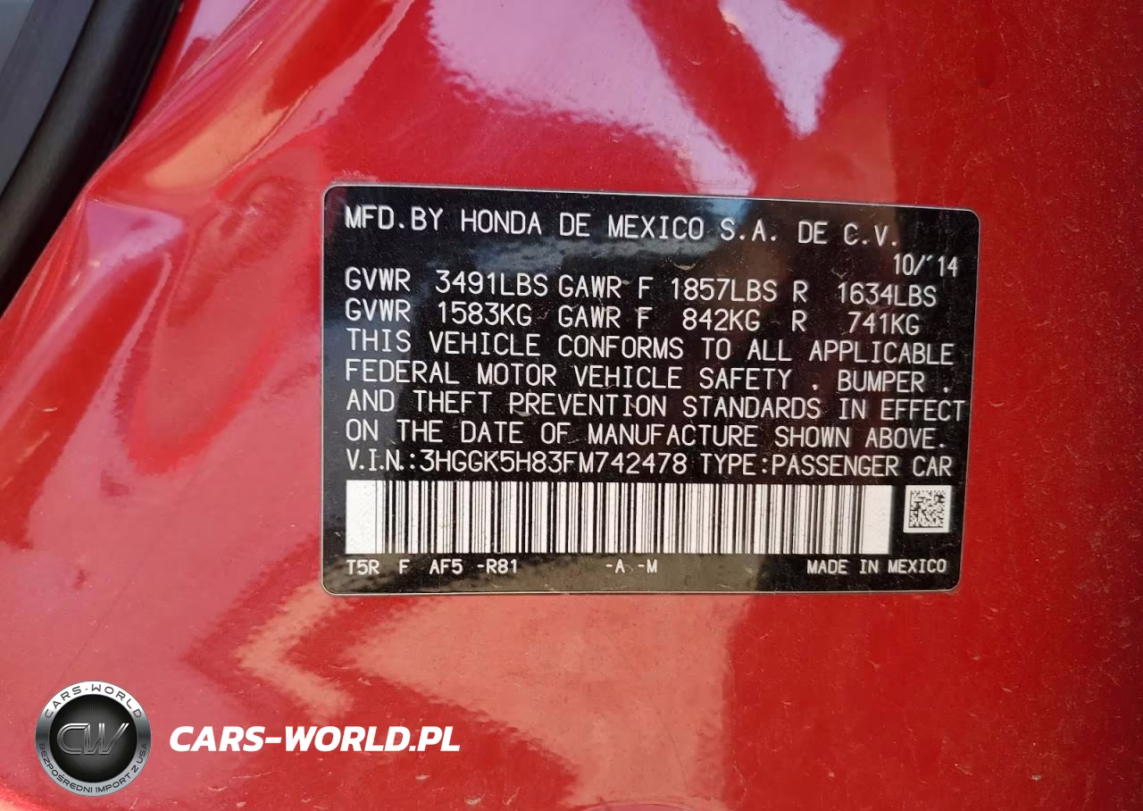 2015 Honda Fit Ex VIN:3HGGK5H83FM742478 - 12