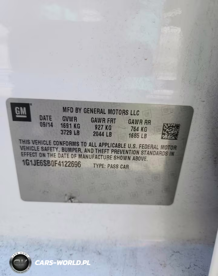 2015 Chevrolet Sonic Ltz VIN:1G1JE6SB0F4122696 - 13
