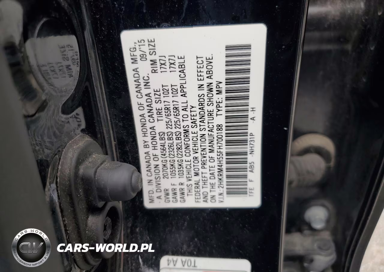 2015 Honda Cr-V Ex VIN:2HKRM4H55FH700188 - 12