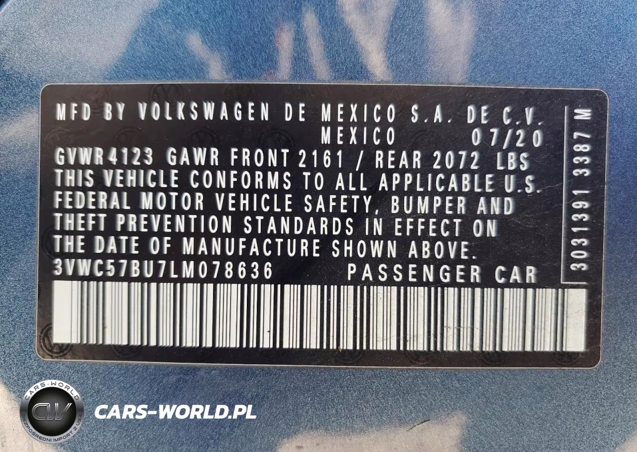 2020 Volkswagen Jetta S VIN:3VWC57BU7LM078636 - 13