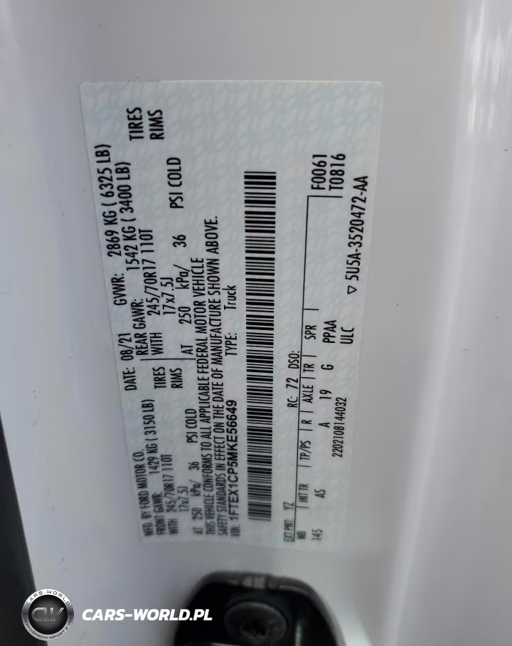 2021 Ford F150 Super Cab VIN:1FTEX1CP5MKE56649 - 13