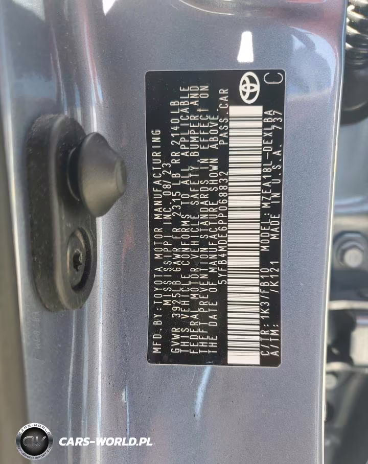 2023 Toyota Corolla Le VIN:5YFB4MDE6PP068832 - 12