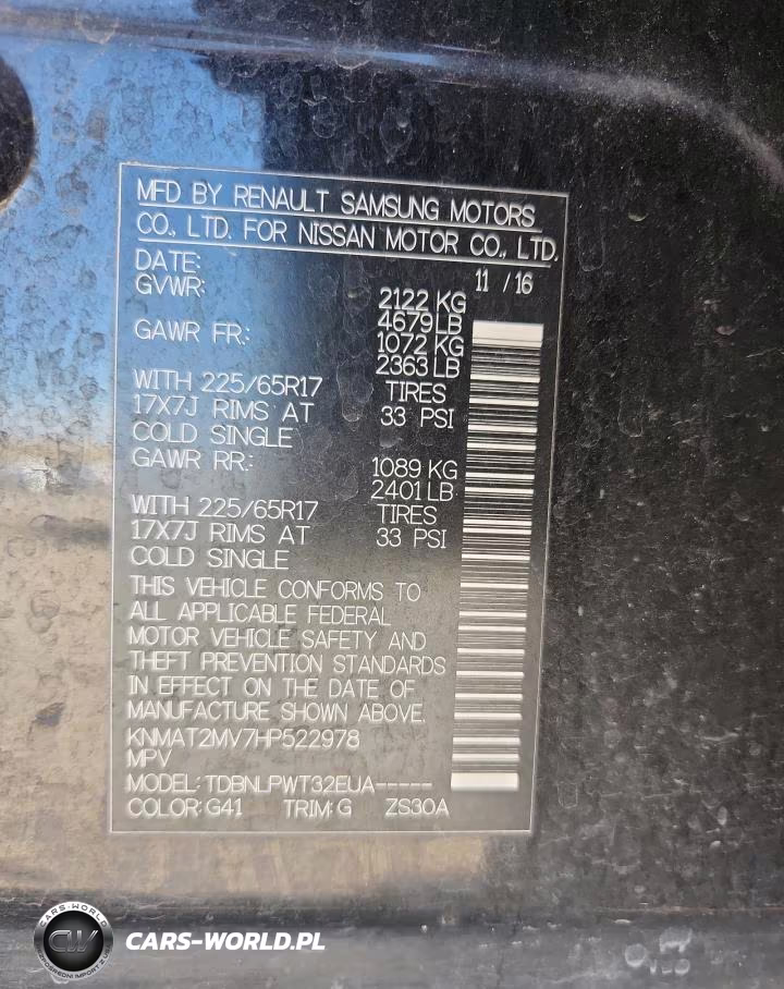 2017 Nissan Rogue VIN:KNMAT2MV7HP522978 - 12