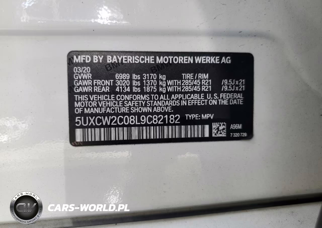 2020 BMW X7 xDrive40I VIN:5UXCW2C08L9C82182 - 13