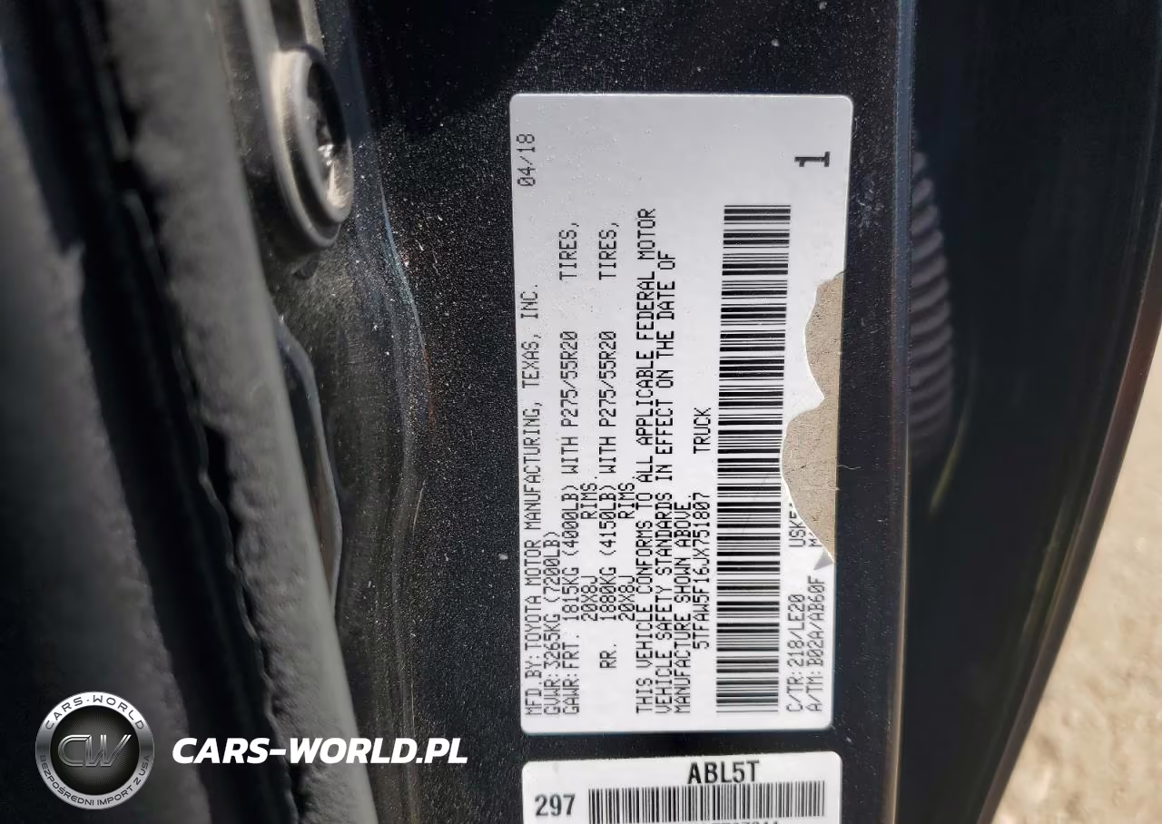 2018 Toyota Tundra Crewmax 1794 VIN:5TFAW5F16JX751807 - 13