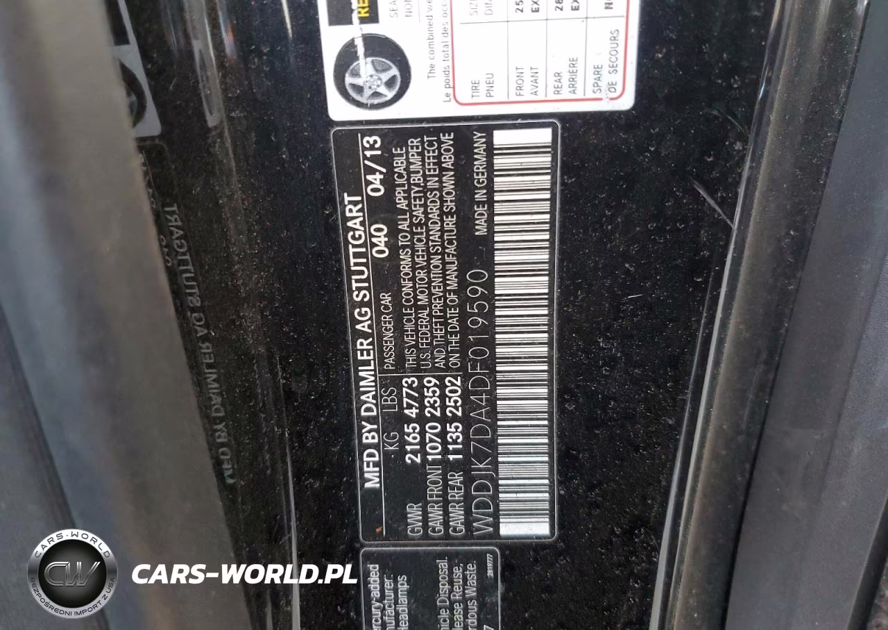 2013 Mercedes-Benz Sl 550 VIN:WDDJK7DA4DF019590 - 13