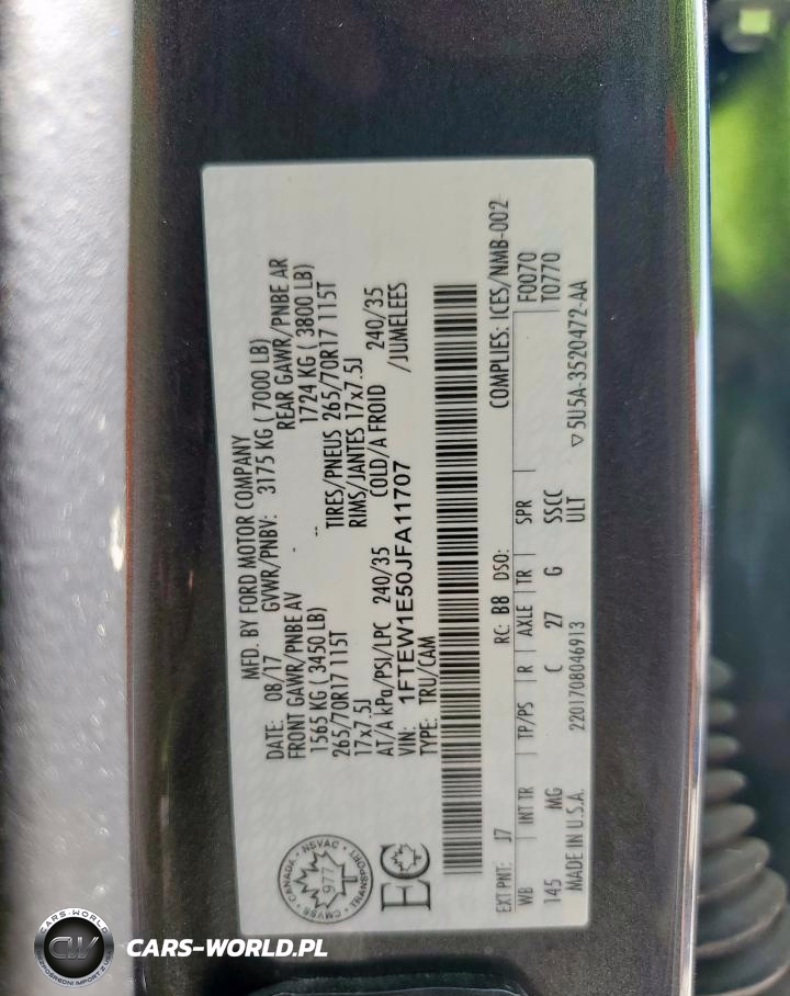2018 Ford F150 Supercrew VIN:1FTEW1E50JFA11707 - 12