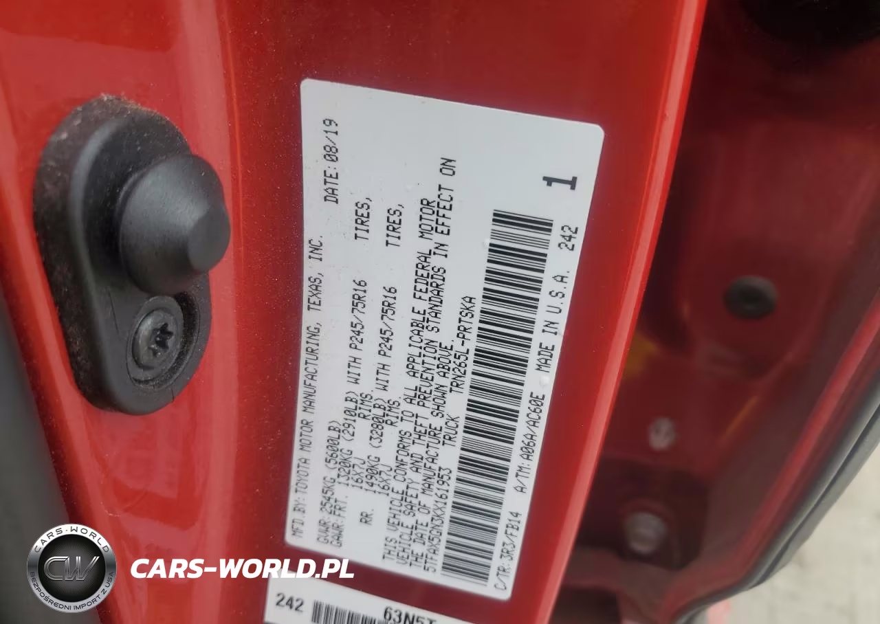 2019 Toyota Tacoma Double Cab VIN:5TFAX5GN3KX161953 - 12
