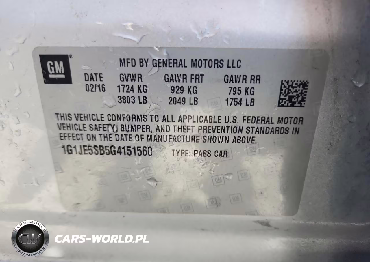 2016 Chevrolet Sonic Ltz VIN:1G1JE5SB5G4151560 - 12