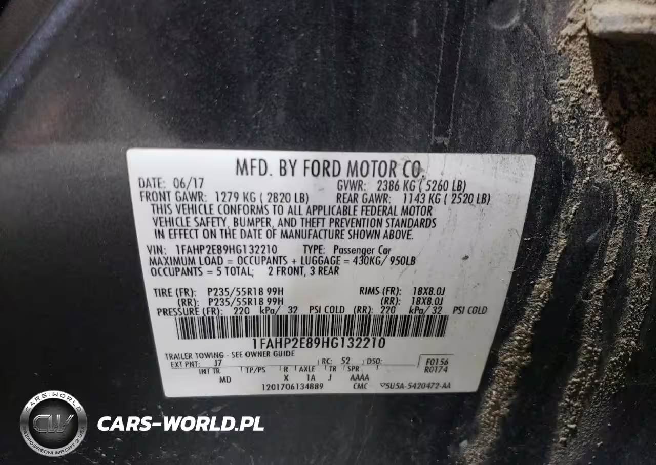 2017 Ford Taurus Sel VIN:1FAHP2E89HG132210 - 13