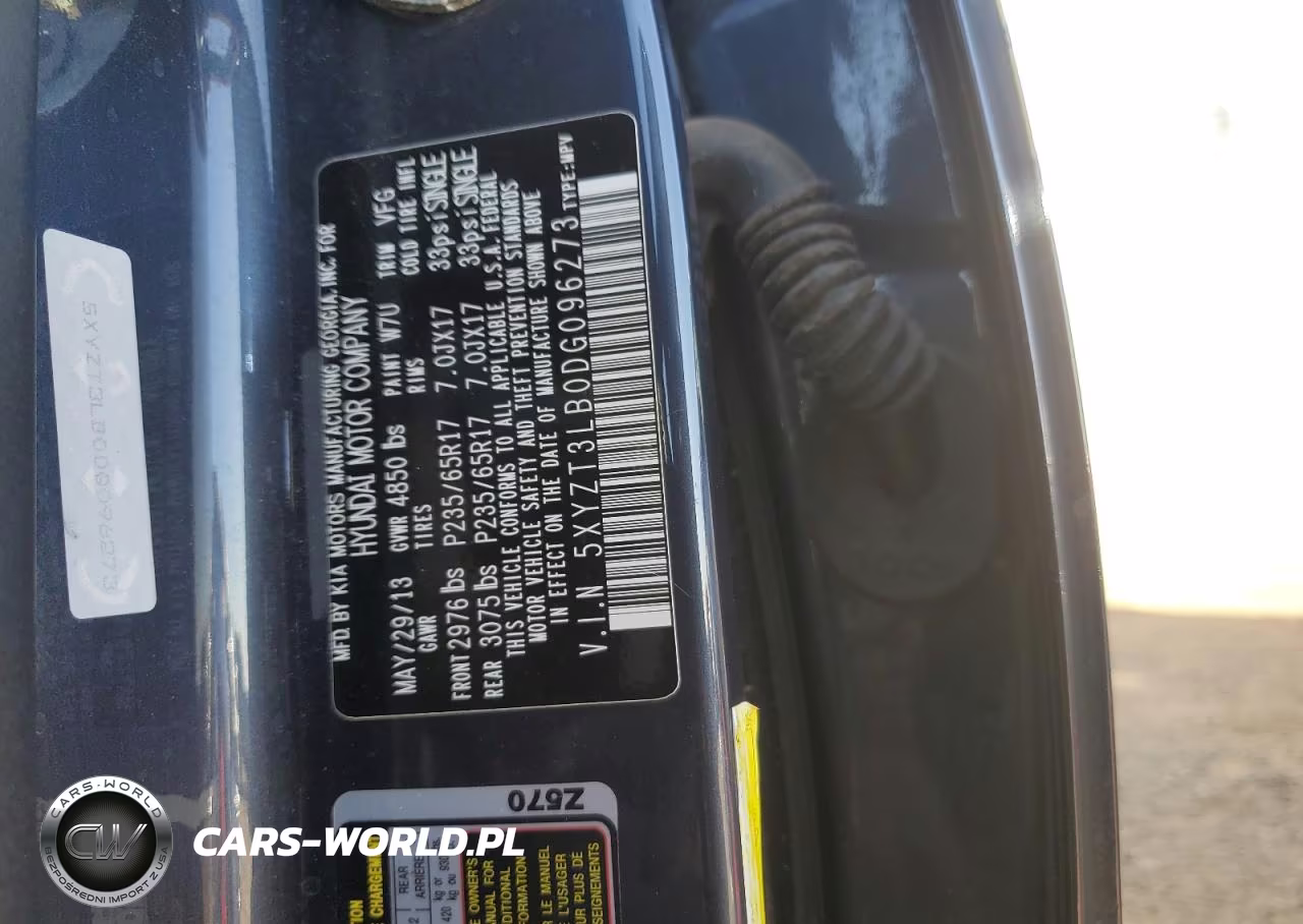 2013 Hyundai Santa Fe Sport VIN:5XYZT3LB0DG096273 - 13