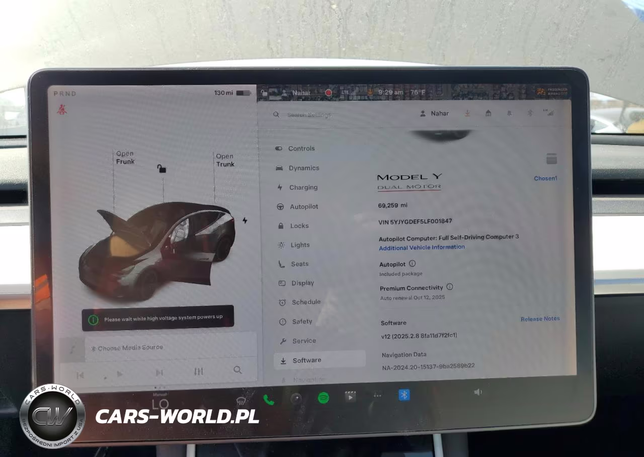 2020 Tesla Model Y VIN:5YJYGDEF5LF001847 - 9