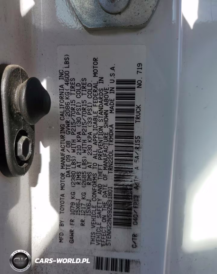 2009 Toyota Tacoma VIN:5TENX22N59Z631801 - 13