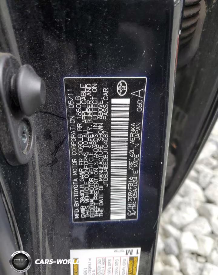 2011 Toyota Corolla Base VIN:JTDBU4EE0BJ104087 - 12