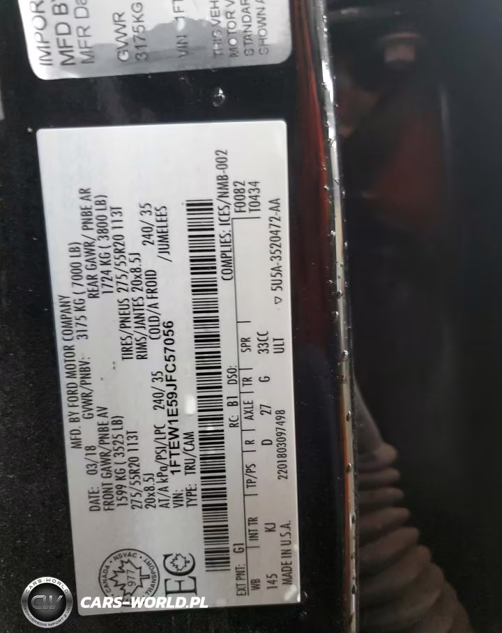 2018 Ford F150 Supercrew VIN:1FTEW1E59JFC57056 - 12