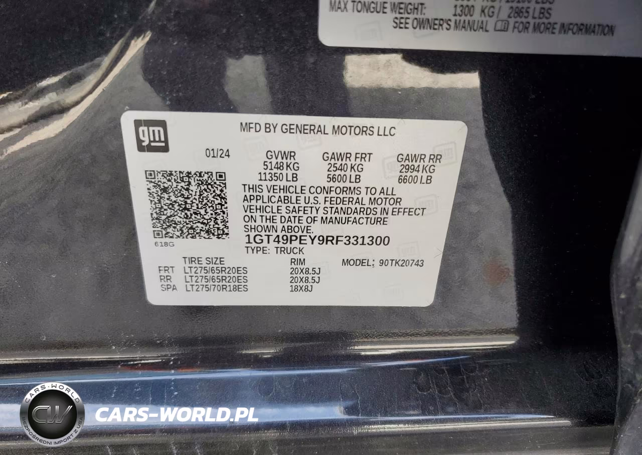 2024 GMC Sierra K2500 At4 VIN:1GT49PEY9RF331300 - 12