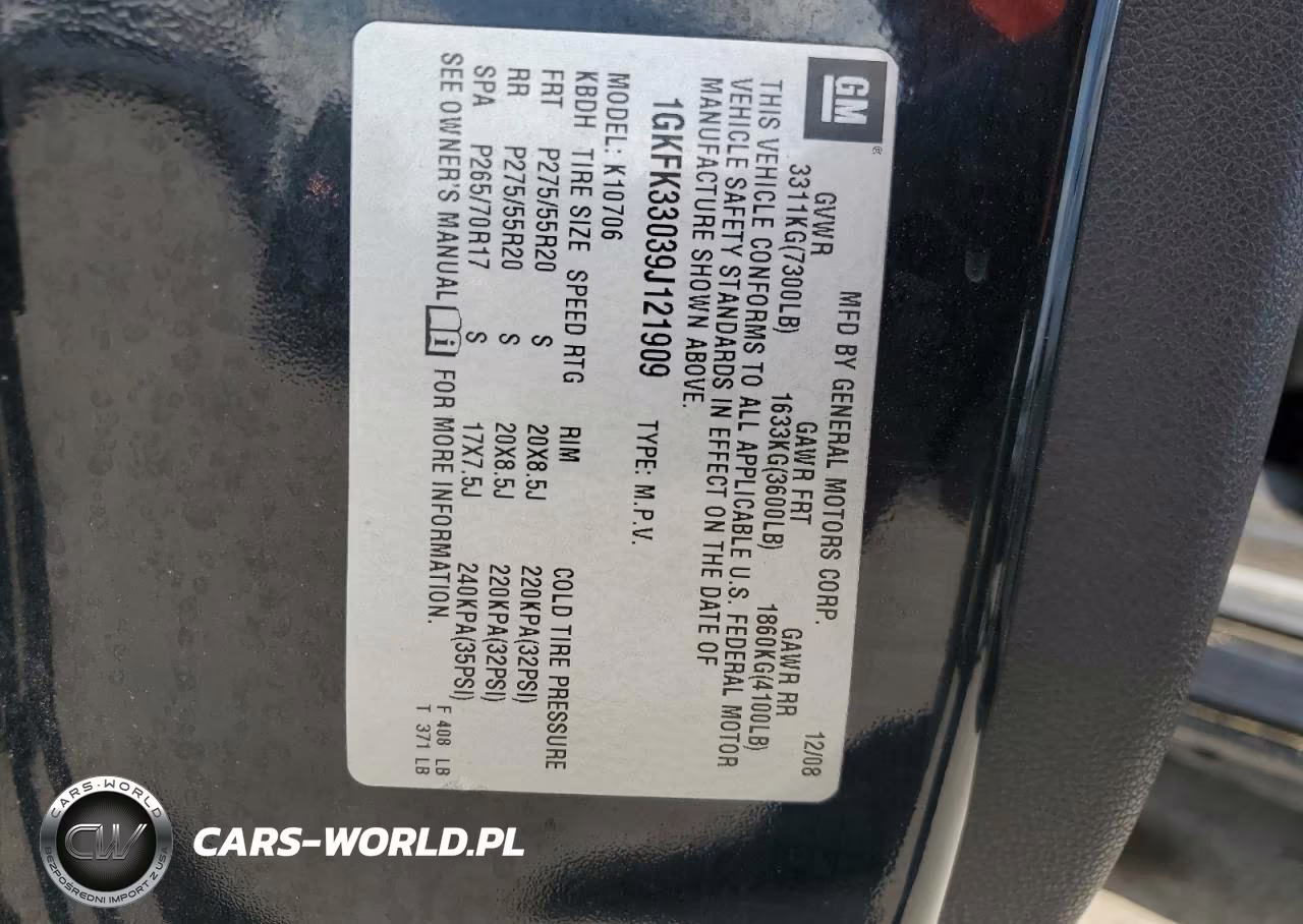 2009 GMC Yukon Slt VIN:1GKFK33039J121909 - 14