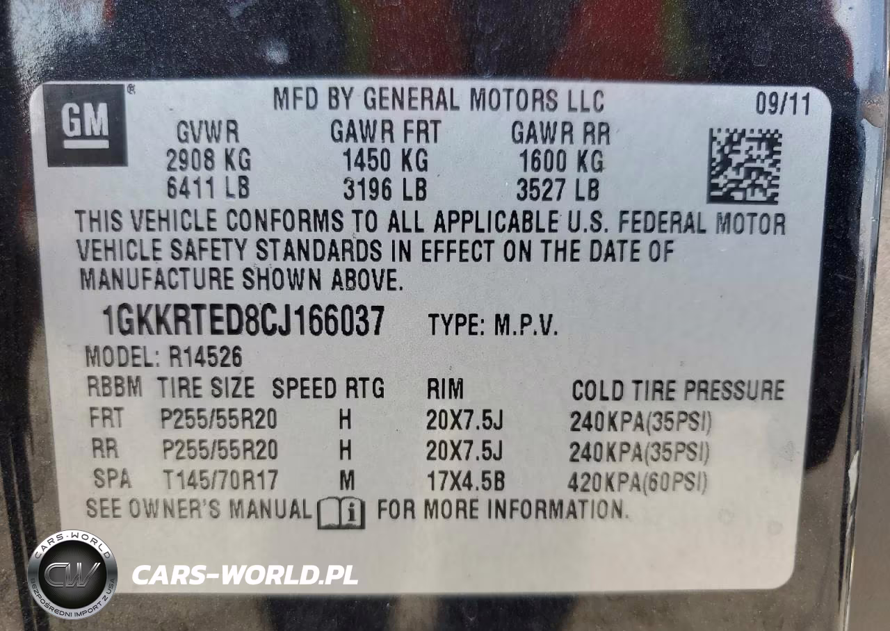 2012 GMC Acadia Denali VIN:1GKKRTED8CJ166037 - 14