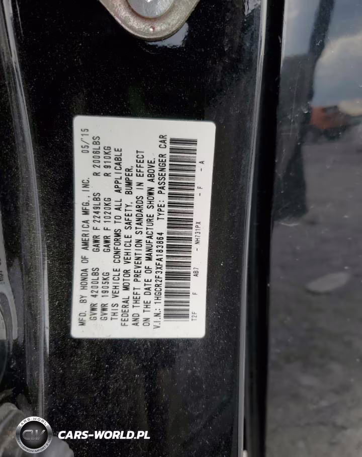 2015 Honda Accord Lx VIN:1HGCR2F3XFA183864 - 12
