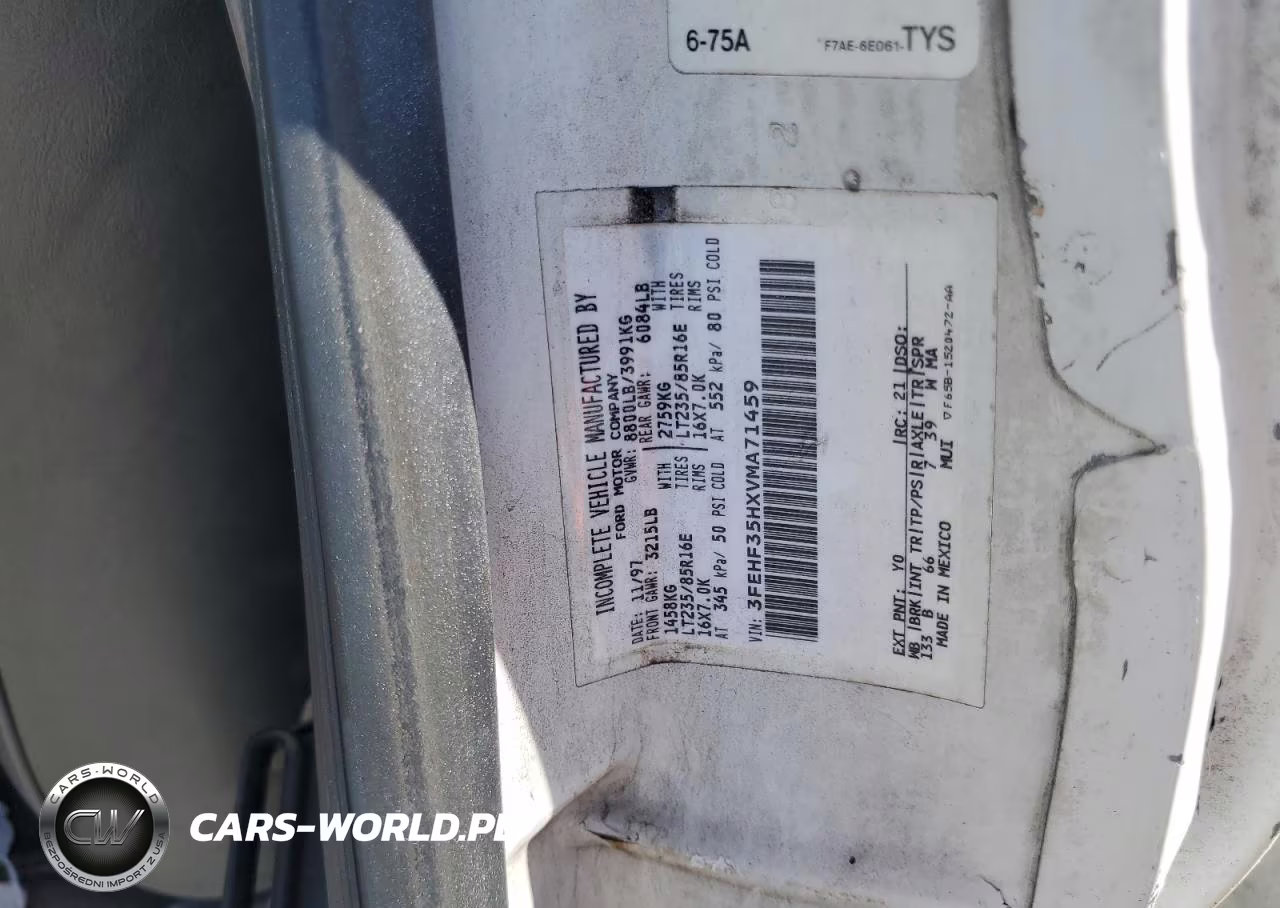 1997 Ford F350 VIN:3FEHF35HXVMA71459 - 12