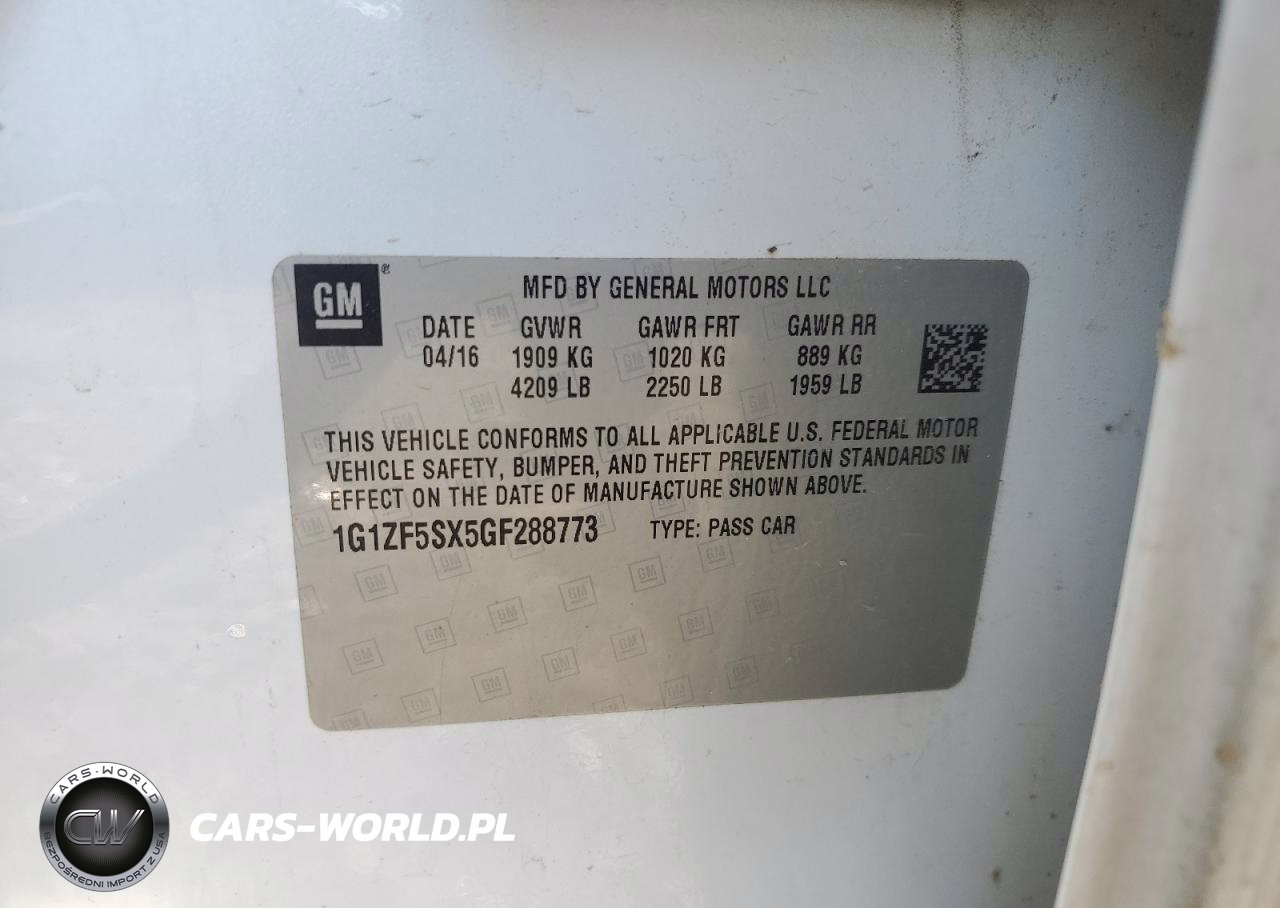 2016 Chevrolet Malibu Lt VIN:1G1ZF5SX5GF288773 - 13