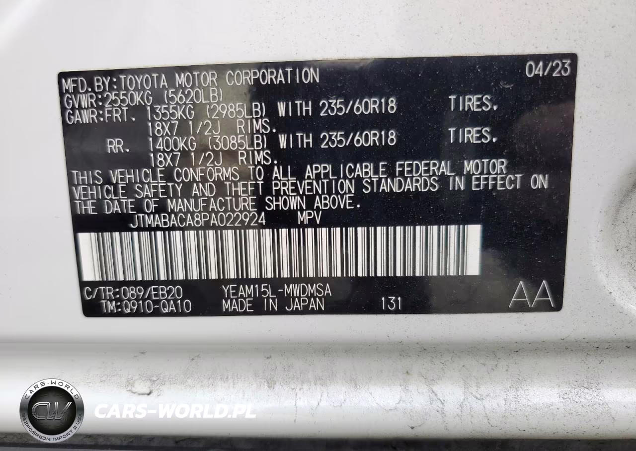 2023 Toyota Bz4X Xle VIN:JTMABACA8PA022924 - 13
