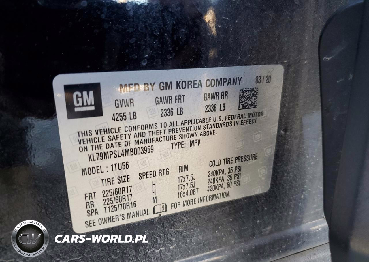2021 Chevrolet Trailblazer Lt VIN:KL79MPSL4MB003969 - 14